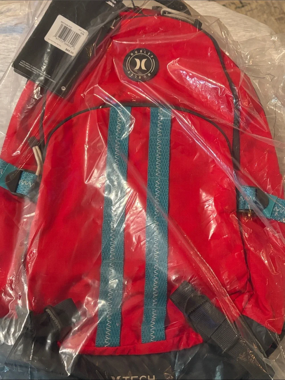 Hurley Unity Red Joshua Commuter Travel Backpack/NWT